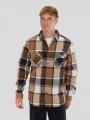 Fundango Roddy Lined Shirt herren hemdjacke braun 1