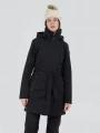 Fundango Charlotte Trenchcoat damen regenmantel Schwarz 1