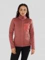 Fundango Antilles Melange Jacket damen fleecepullover rosa 1