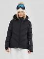 Fundango Elyra Fur Padded Jacket damen gesteppt skijacke Schwarz 1