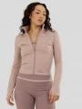 Fundango Flop Zip Up Top damen langarm sport t-shirt rosa 1