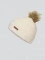 Fundango Merna Beanie damen bommelmütze weiß 1