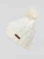 Fundango Renna Beanie damen bommelmütze weiß 1