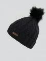 Fundango Renna Beanie damen bommelmütze Schwarz 1