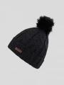Fundango Renna Beanie damen bommelmütze Schwarz 1
